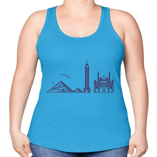 Cairo 527# - cities -Racerback Tank