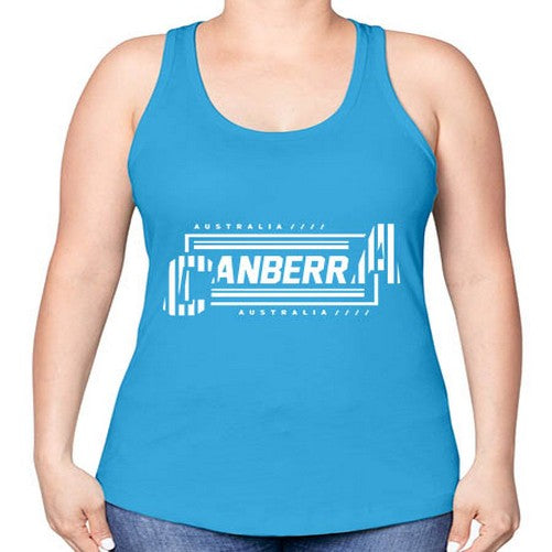 Canberra 542# - cities -Racerback Tank