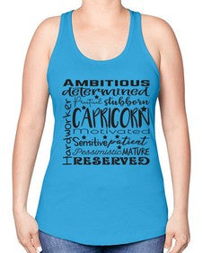 Capricorn 566# - capricorn -Racerback Tank