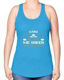 Cars bring me sheer joy 6# - car -Racerback Tank