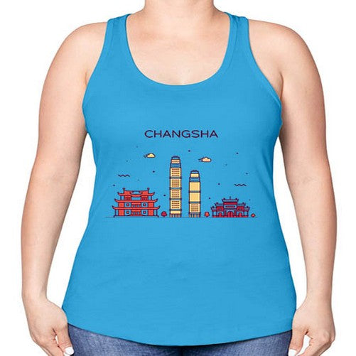 Changsha 555# - cities -Racerback Tank