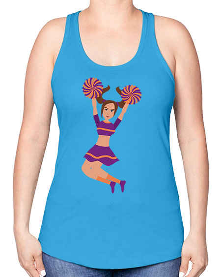 Cheerleader 16# - cheer -Racerback Tank