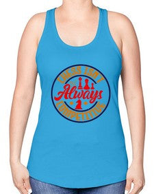 Chess isnt always competitive 67# - chess -Racerback Tank