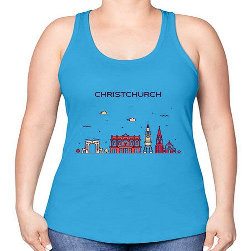 Christchurch 586# - cities -Racerback Tank