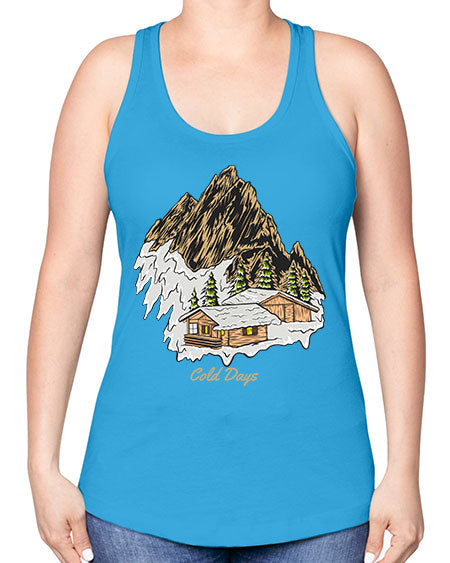 Cold Days 26# - nature -Racerback Tank
