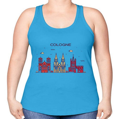 Cologne 595# - cities -Racerback Tank