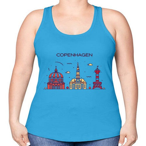 Copenhagen 625# - cities -Racerback Tank