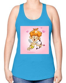 Cupid 80# - cartoon general -Racerback Tank