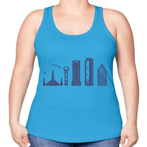 Dallas 644# - cities -Racerback Tank