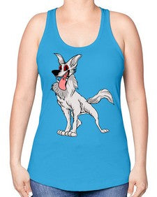 dog 109# - dogs -Racerback Tank