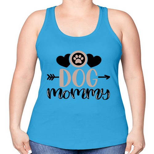 Dog Mommy Style 25# - dogs -Racerback Tank