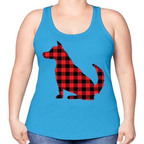 Dog Style 105# - dogs -Racerback Tank
