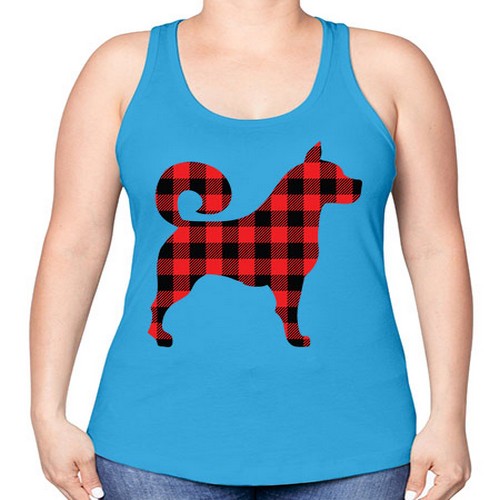 Dog Style 109# - dogs -Racerback Tank