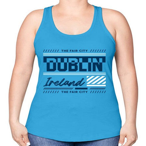 Dublin 693# - cities -Racerback Tank