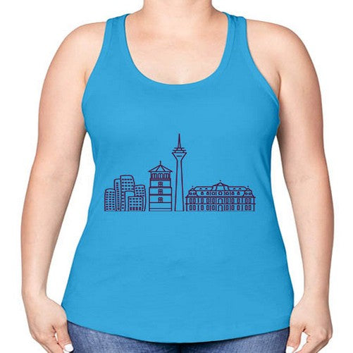 Dusseldorf 697# - cities -Racerback Tank