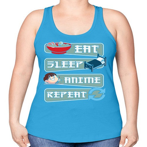 Eat Sleep Anime Repeat Anime Manga 227# - anime -Racerback Tank