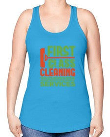 First class cleaning service Style 160# - cleaner -Racerback Tank
