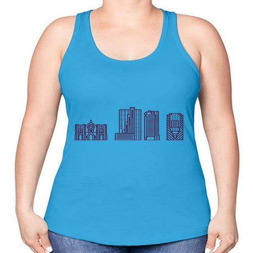 FortWorth 739# - cities -Racerback Tank