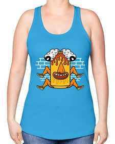 Fuck the weekend 128# - cartoon general -Racerback Tank