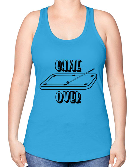 Game over 1218# - billards -Racerback Tank