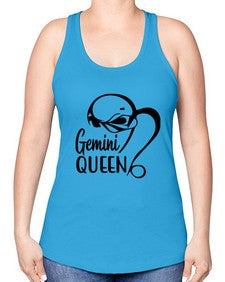 Gemini queen 231# - gemini -Racerback Tank