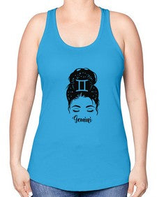 Gemini woman - gemini -Racerback Tank