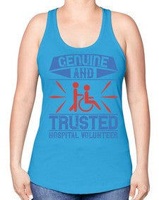 Genuine and Trusted Hospital Volunteer Style 2# - volunteer -Racerback Tank