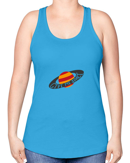 Givemespace 27# - space -Racerback Tank