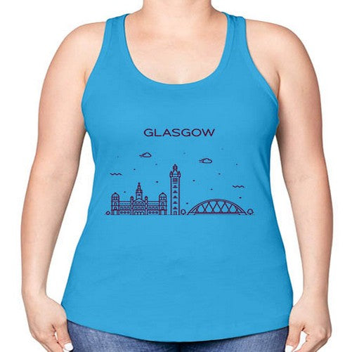 Glasgow 770# - cities -Racerback Tank