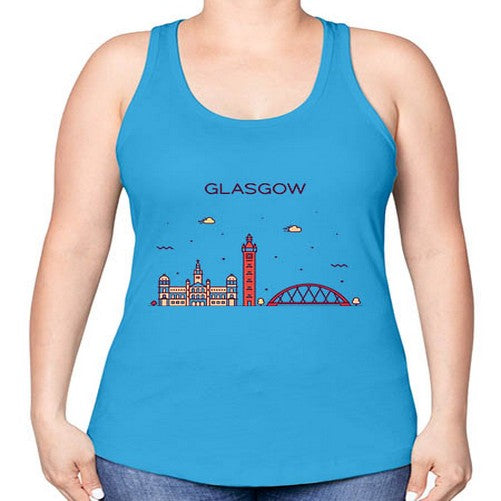 Glasgow 773# - cities -Racerback Tank