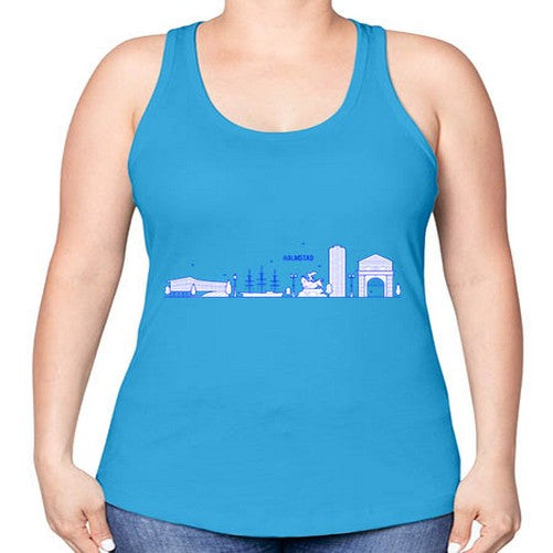 Halmstad 803# - cities -Racerback Tank