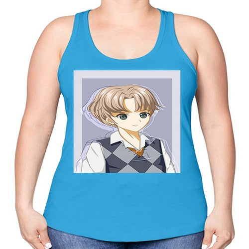 Handsome and cool boy with uniform 34# - anime -Racerback Tank