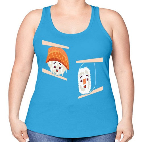 Happy Sushi Anime Kawaii Set Anime 232# - anime -Racerback Tank