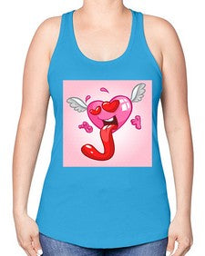 Heart 139# - cartoon general -Racerback Tank