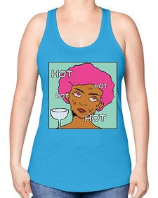 Hot 536# - art pop art -Racerback Tank
