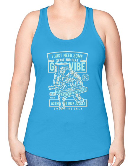 I Just Need Some Space and Beat 26# - space -Racerback Tank