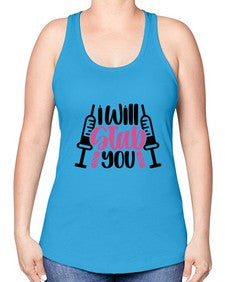 I Will Stab You Style Style 930# - nurse -Racerback Tank