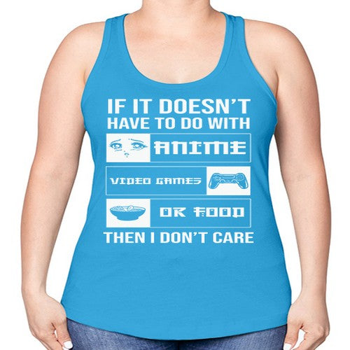 If It NotAnime Game Or Anime 246# - anime -Racerback Tank