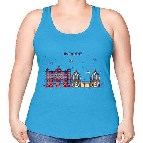 Indore 953# - cities -Racerback Tank