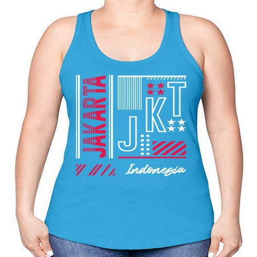 Jakarta 984# - cities -Racerback Tank