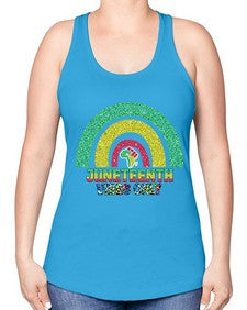Juneteenth Vibes Only 5# - black juneteenth -Racerback Tank