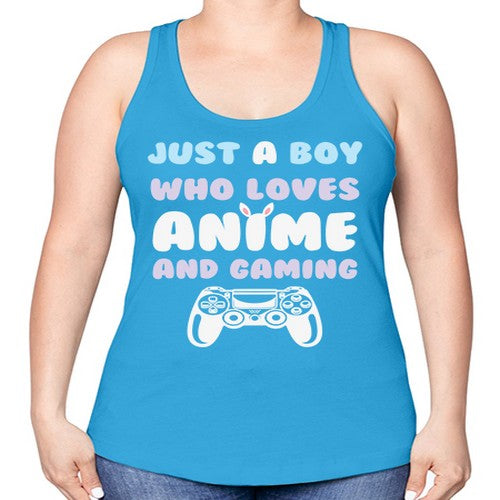 Just A Boy Who Loves 261# - anime -Racerback Tank