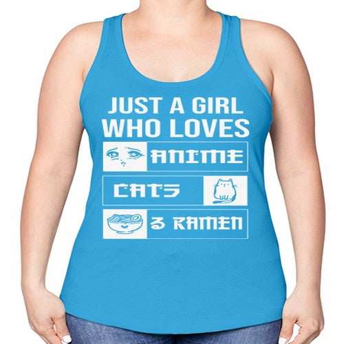 Just A Girl Who Loves 263# - anime -Racerback Tank