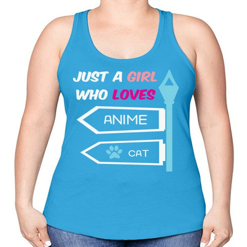 Just A Girl Who Loves Anime 264# - anime -Racerback Tank