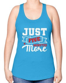 Just five minutes more 32# - video games -Racerback Tank