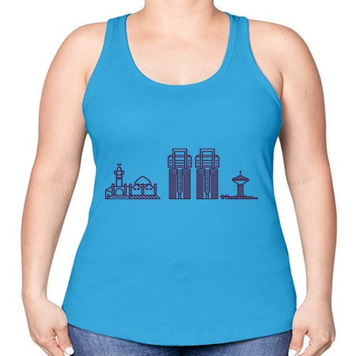Khobar 1052# - cities -Racerback Tank