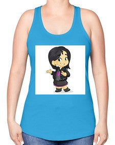 Kid 147# - cartoon general -Racerback Tank