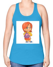 Kid 153# - cartoon general -Racerback Tank