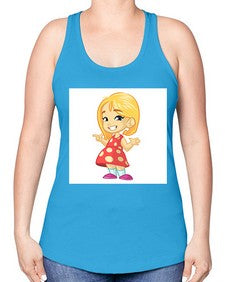 Kid 154# - cartoon general -Racerback Tank