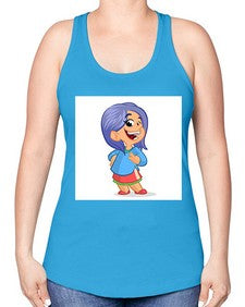 Kid 155# - cartoon general -Racerback Tank